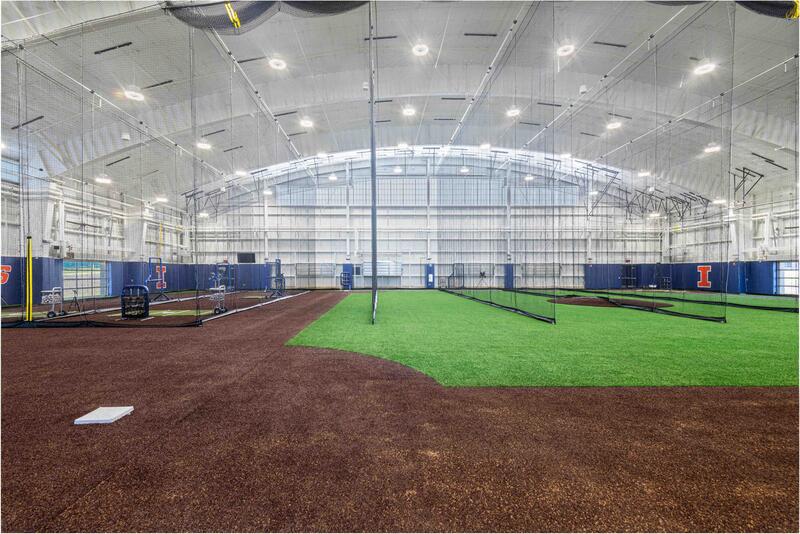 Netting System at Baseball Training Facility