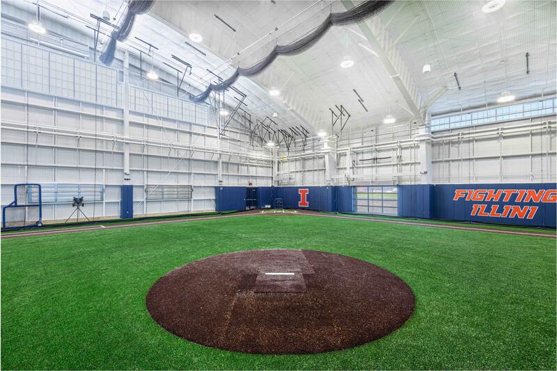 Pitching mound at Baseball Training Facility